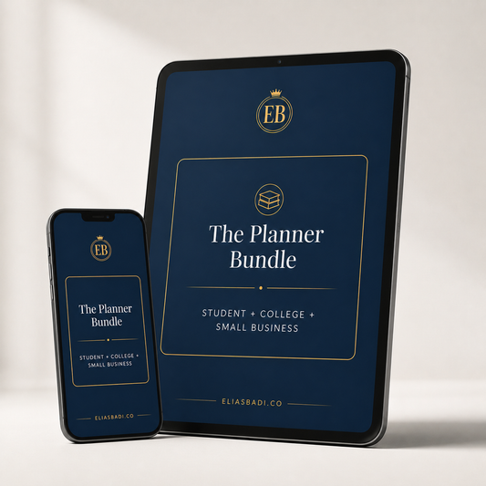 The Planner Bundle — Student + College + Small Business (Instant Download)