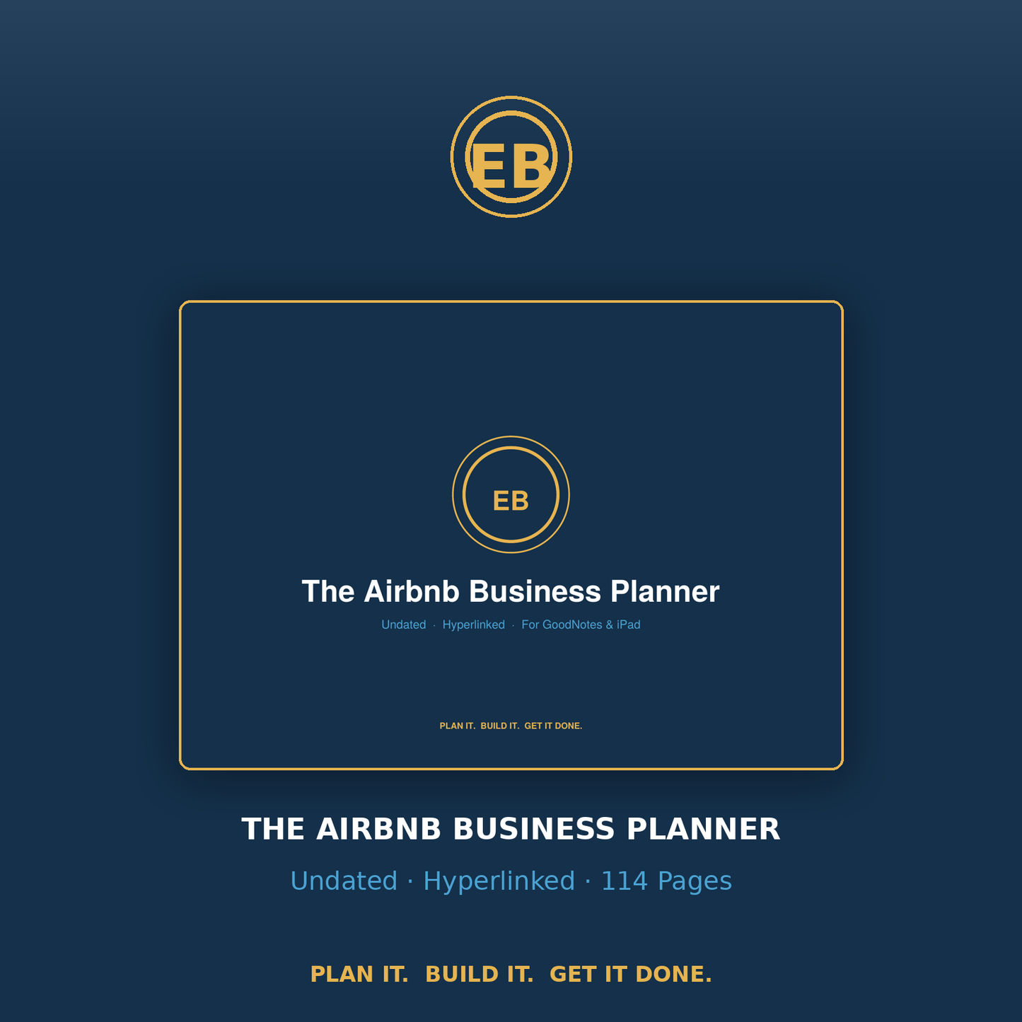 The Airbnb Business Planner — Undated | Short-Let Host Planner (Instant Download)