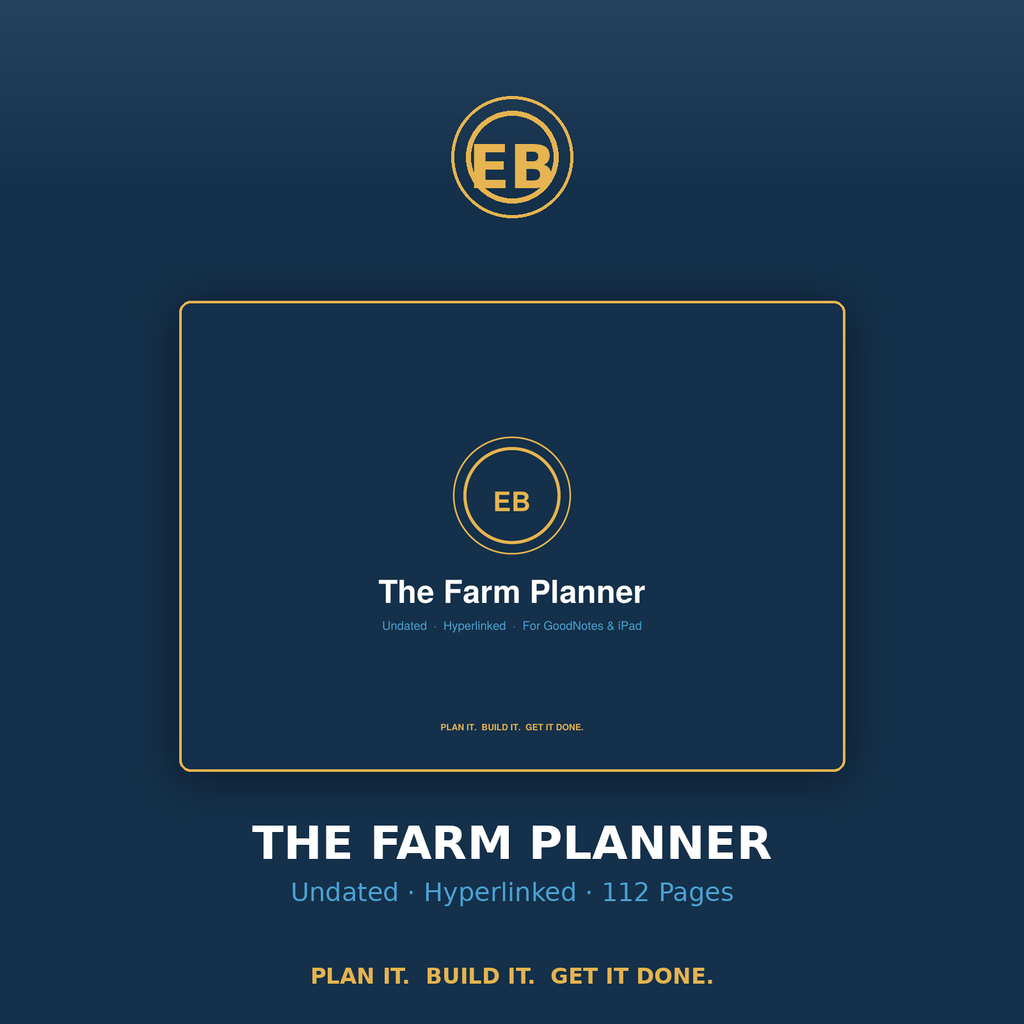 The Farm Planner — Undated | Smallholder & Mixed Farming (Instant Download)