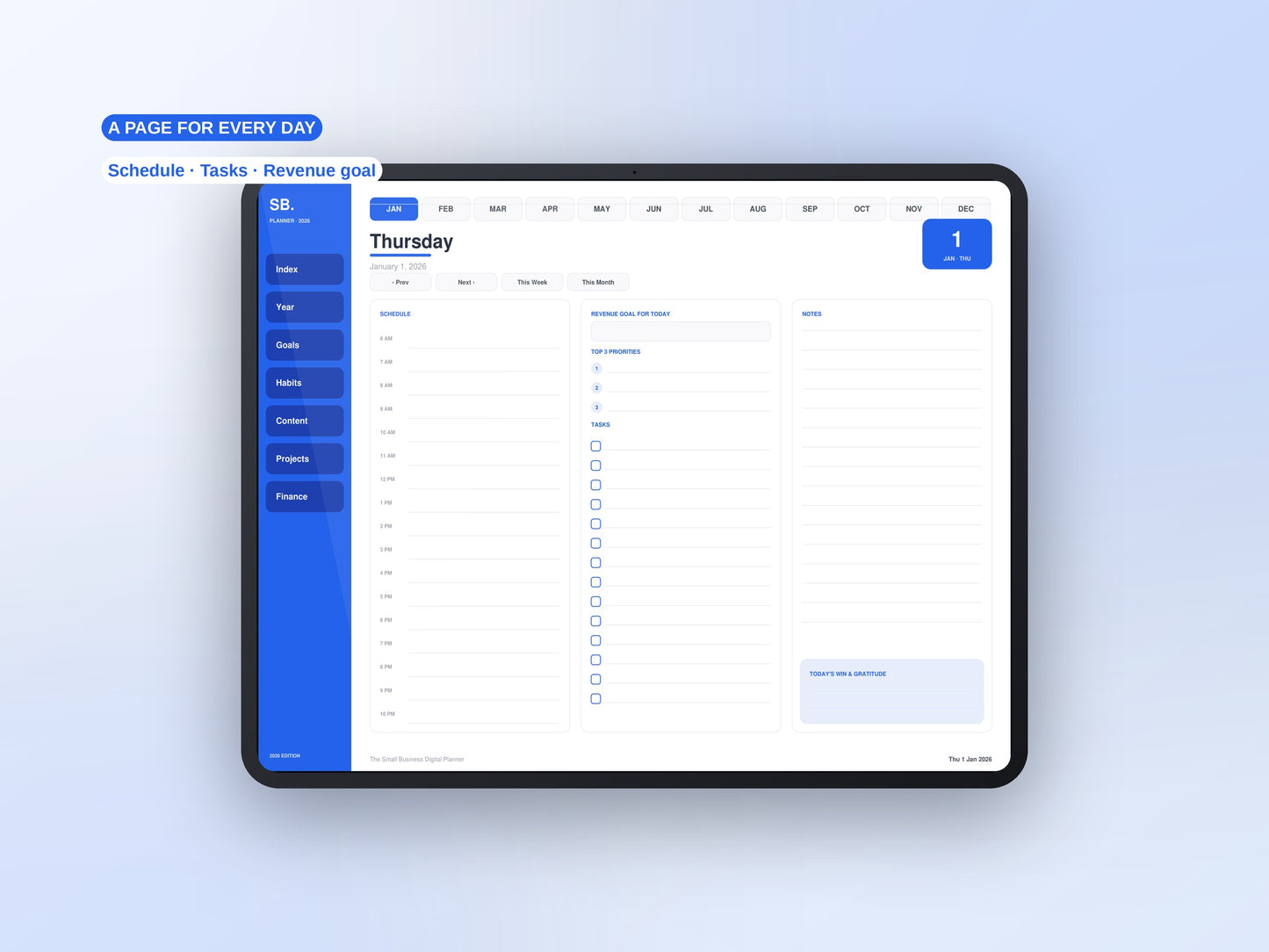 The Small Business Digital Planner 2026 | GoodNotes & iPad